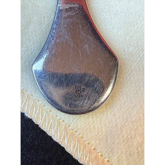 James Avery Concentric Teardrop Pendant Sterling Vintage/Retired - Picture 6 of 8